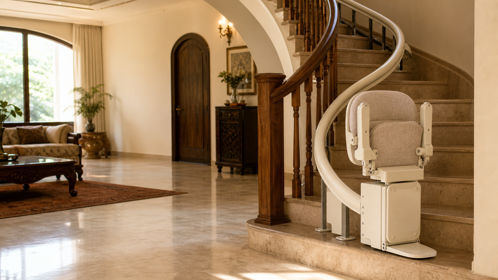 Airfoil Elevators curved stair lift